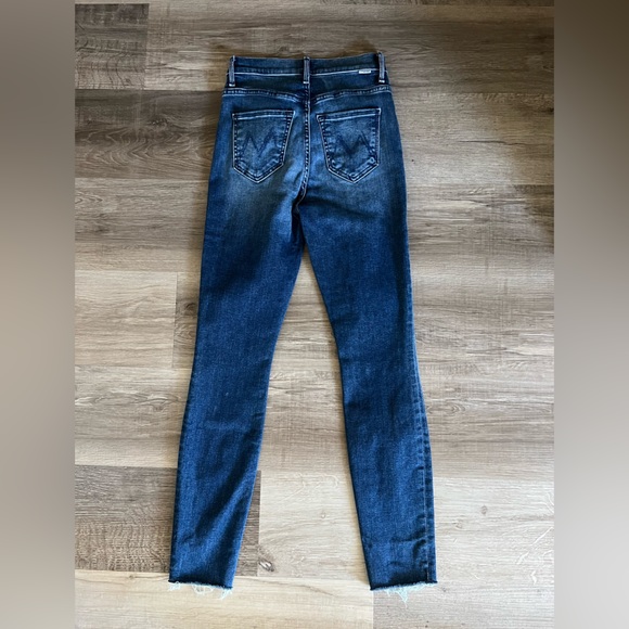 Mother Womens Stash Swooner Blue High Rise Skinny Denim Ankle Jeans size 23 - Picture 8 of 9